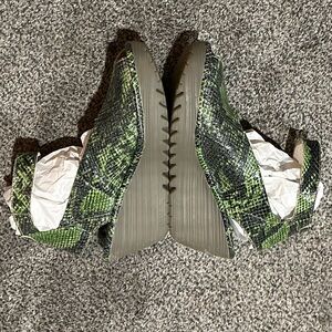 Fly London snakeskin print wedge